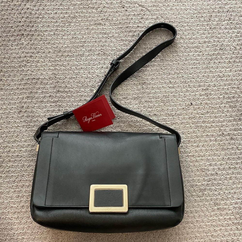 Roger Vivier leather Shoulder bag black